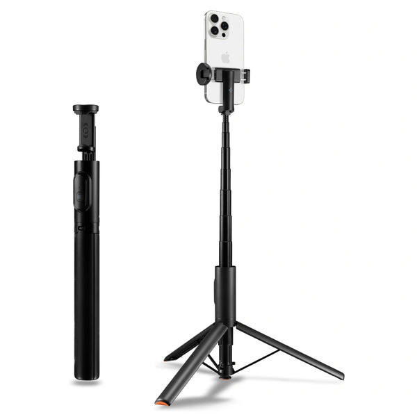 Spigen S541W Selfie Stick Τρίποδο με Bluetooth Τηλεχειριστήριο - Black