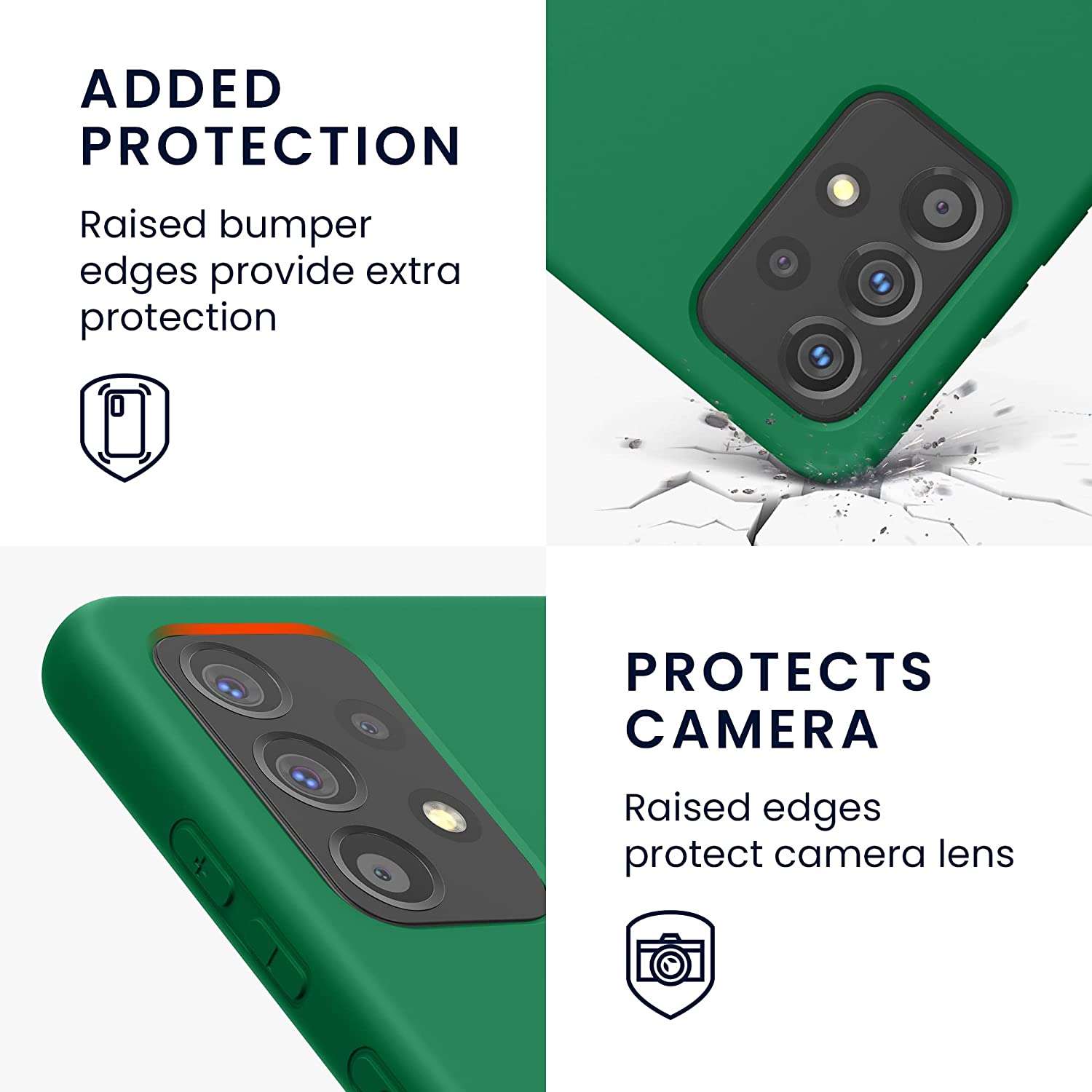 KW Samsung Galaxy A52 / A52 5G / A52s 5G Θήκη Σιλικόνης Rubberized TPU - Pixie Green - 56680.227
