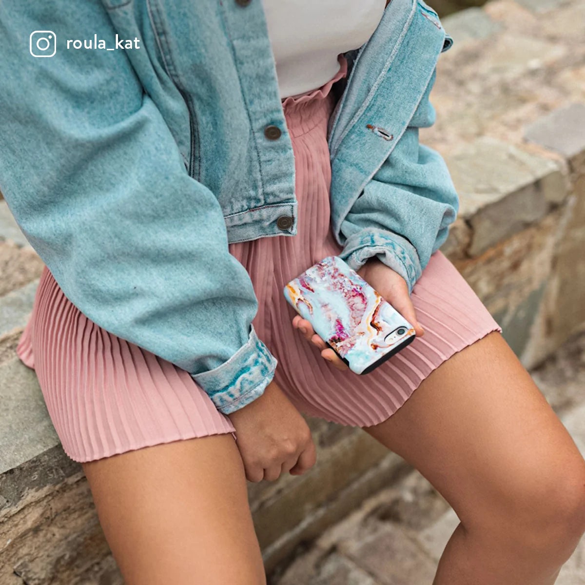 Burga iPhone 14 Pro Fashion Tough Σκληρή Θήκη - Frozen Leaves