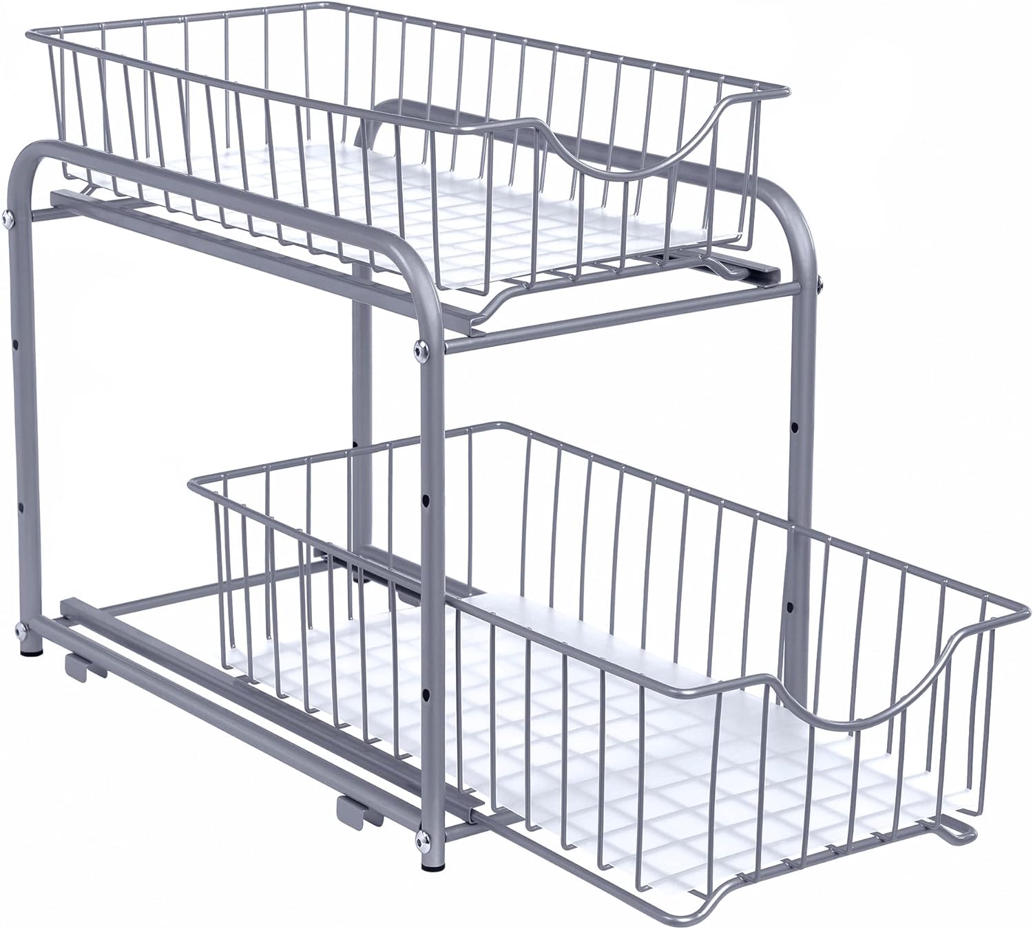 Songmics Μεταλλικό Ράφι Κουζίνας 2 Επιπέδων - Silver - KCS017E01
