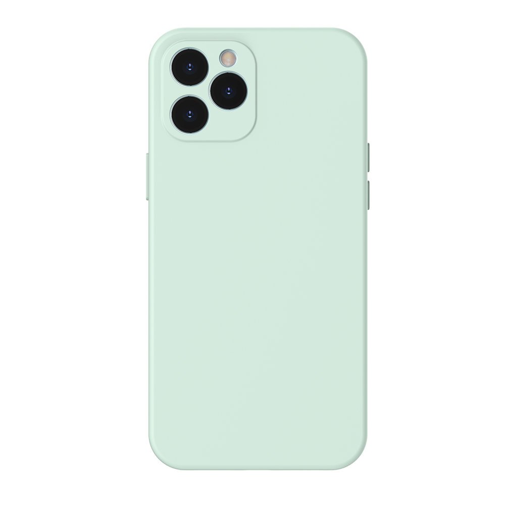 Baseus iPhone 12 Pro Jelly Liquid Silica Gel Θήκη Σιλικόνης - Mint Green - WIAPIPH61P-YT6B