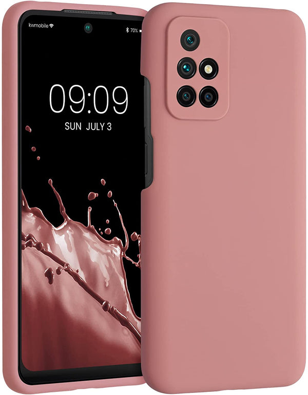 KW Xiaomi Redmi 10 Θήκη Σιλικόνης Rubberized TPU - Rose Tan - 56153.193