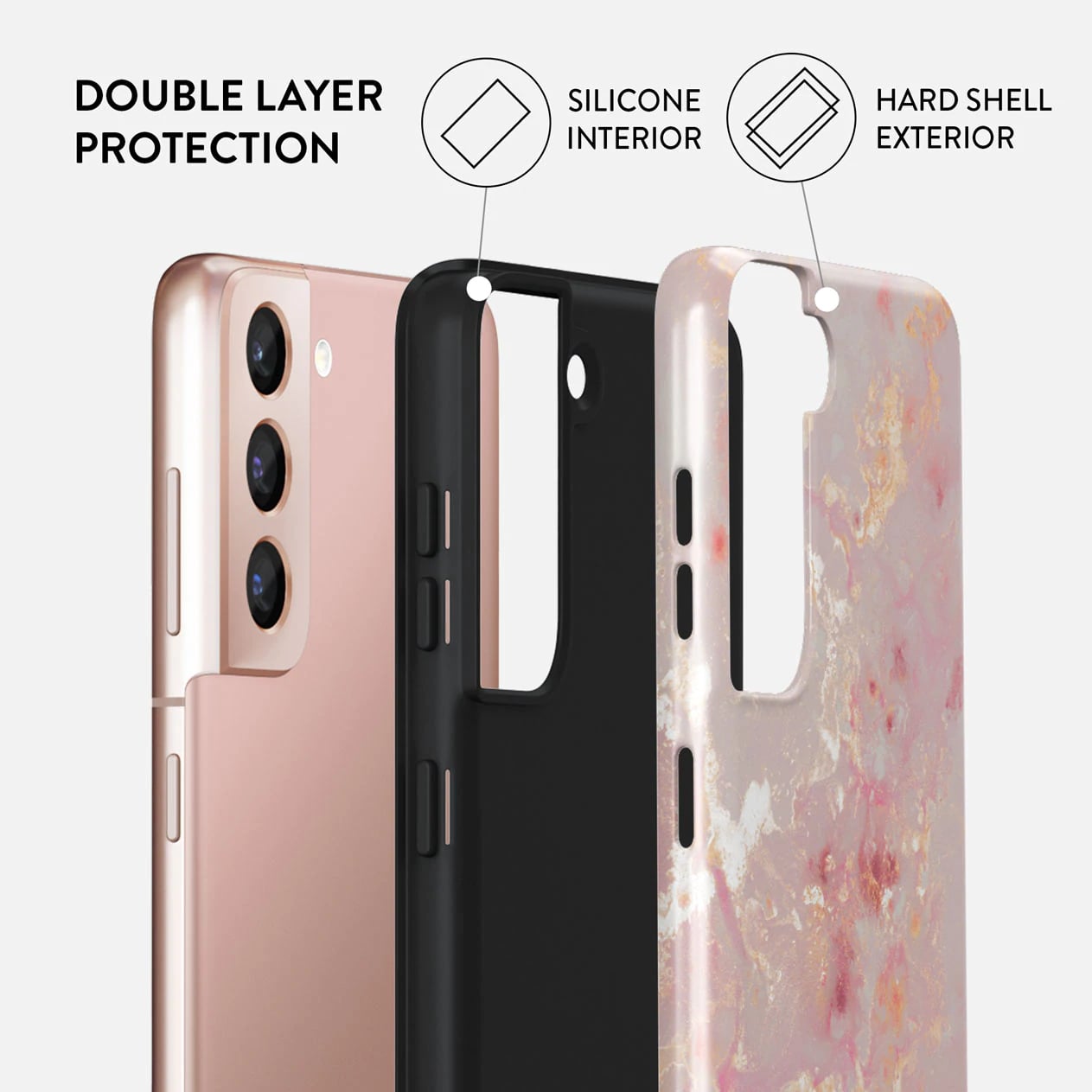 Burga Samsung Galaxy S22 Plus Fashion Tough Σκληρή Θήκη - Golden Coral