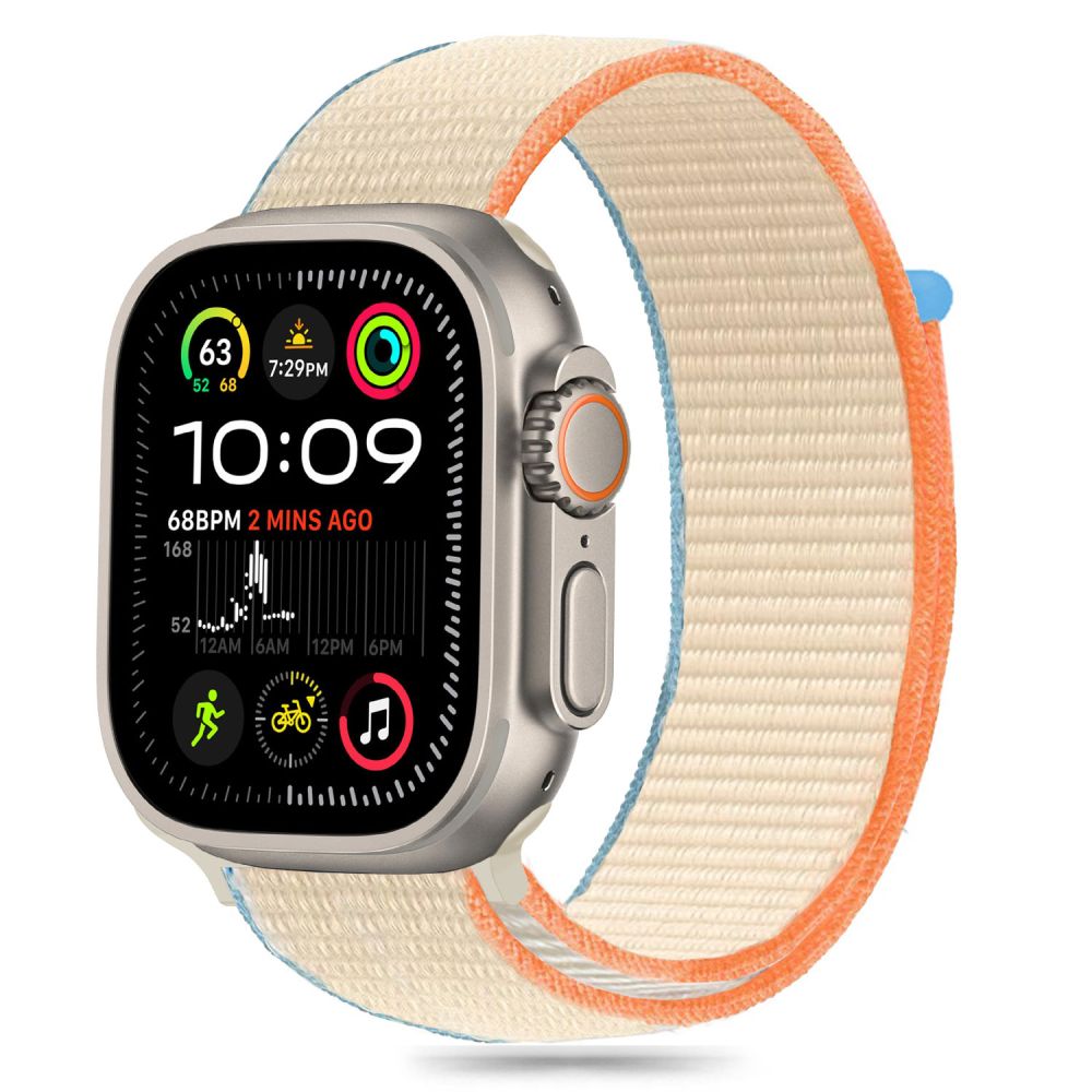 Tech-Protect Λουράκι Apple Watch 8/9/10/11 - SE (1/2/3) - Ultra (1/2/3) – 44/45/46/49mm Nylon - Cream