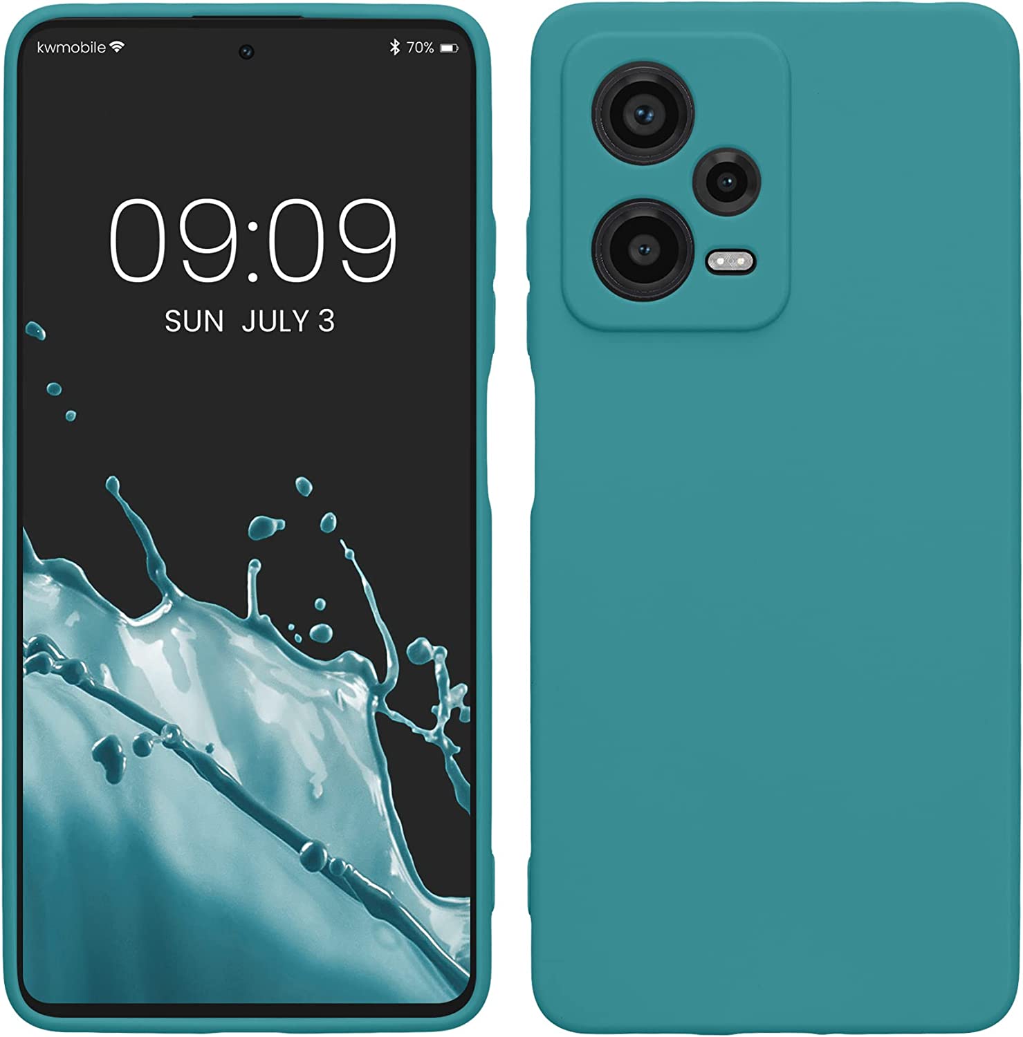KW Xiaomi Redmi Note 12 Pro Θήκη Σιλικόνης TPU - Matte Petrol - 60685.57