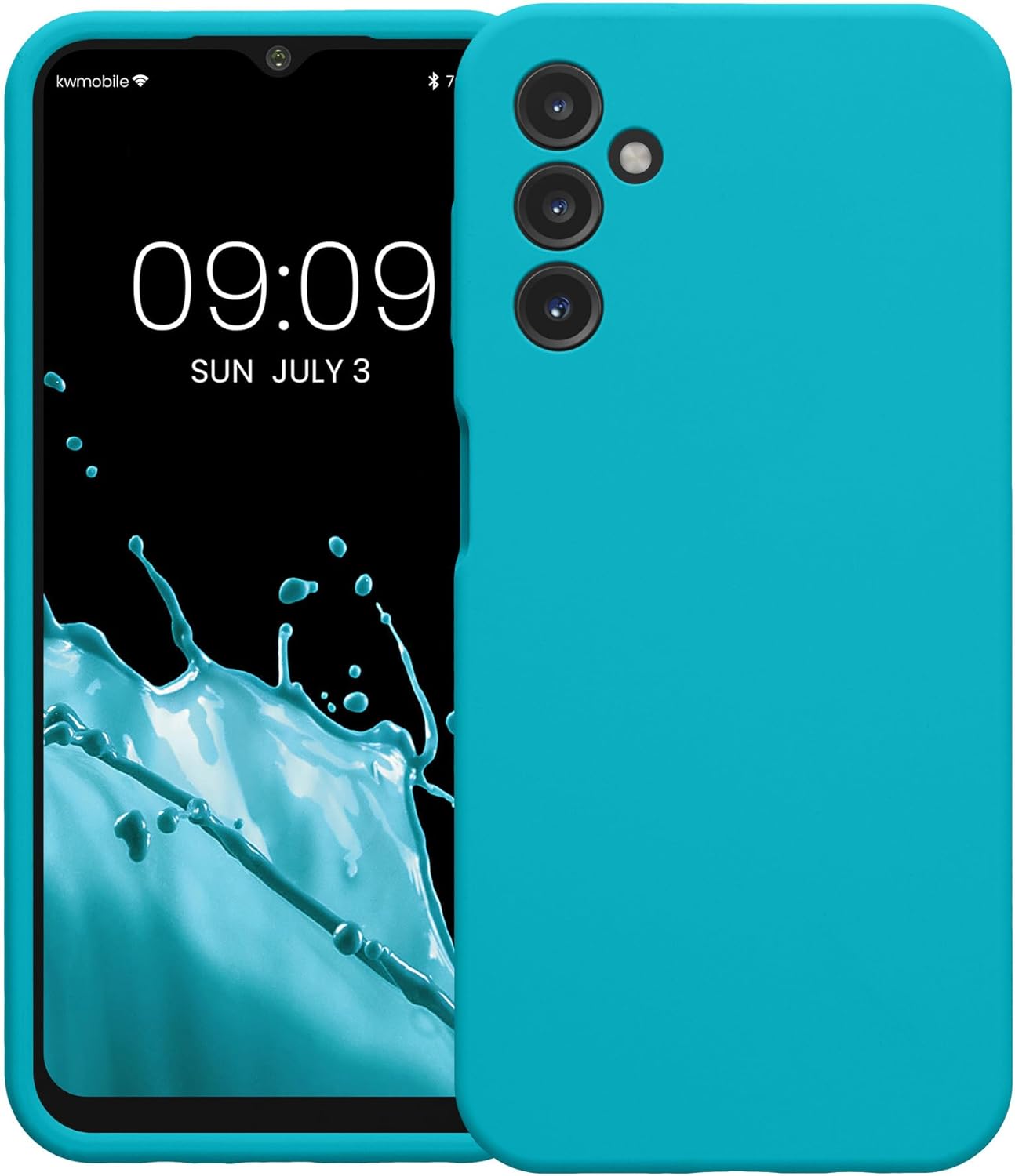 KW Samsung Galaxy A14 5G Θήκη Σιλικόνης Rubberized TPU - Ice Blue