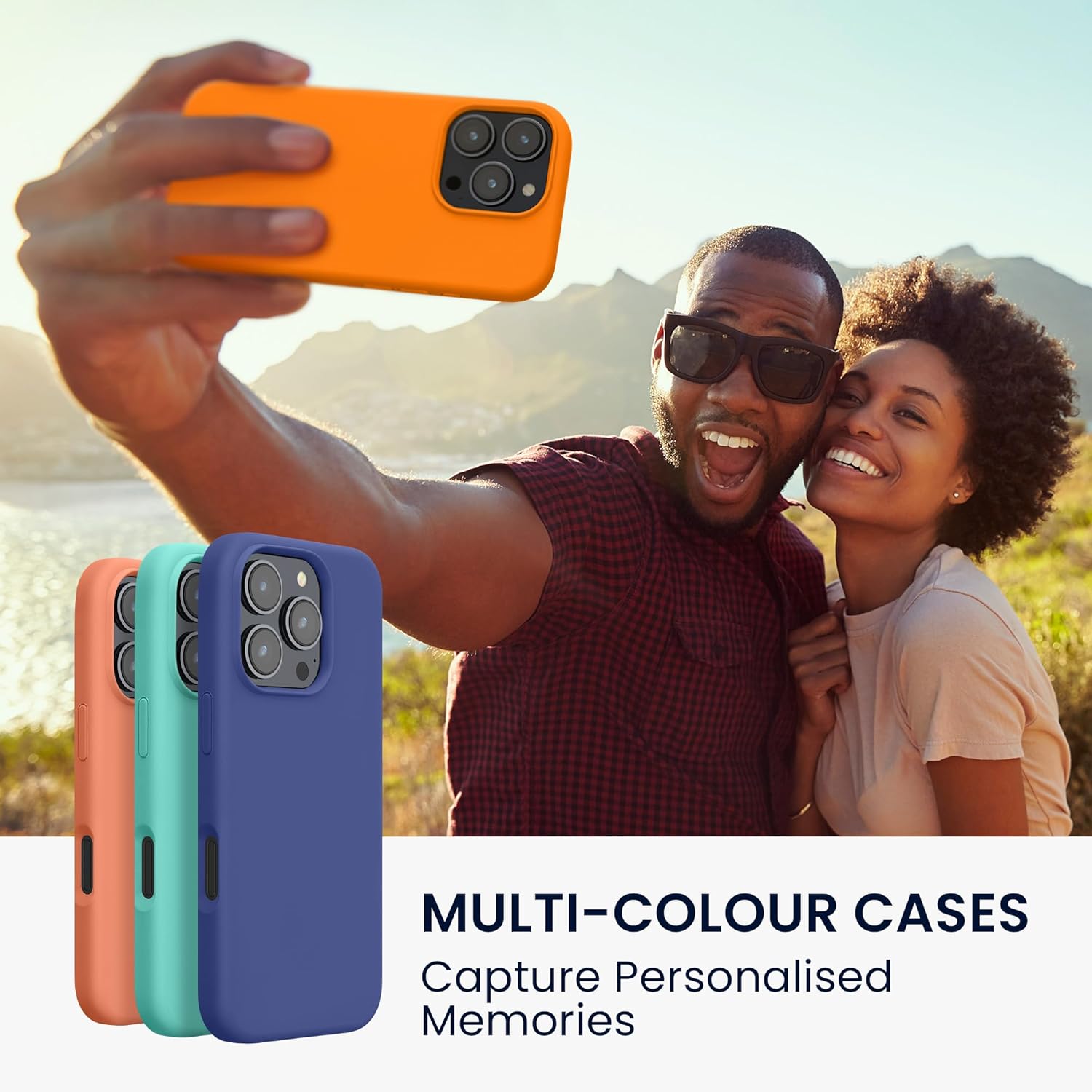 KW iPhone 16 Pro Max Θήκη Σιλικόνης Rubberized TPU - Fruity Orange