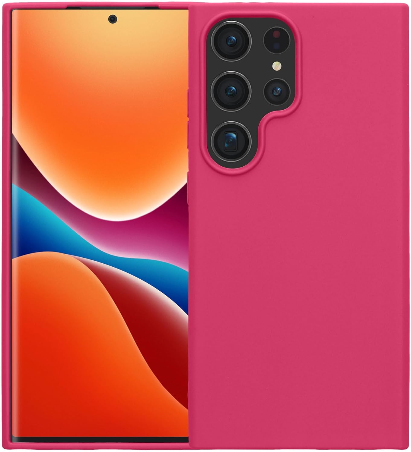 KW Samsung Galaxy S24 Ultra Θήκη Σιλικόνης TPU - Neon Pink