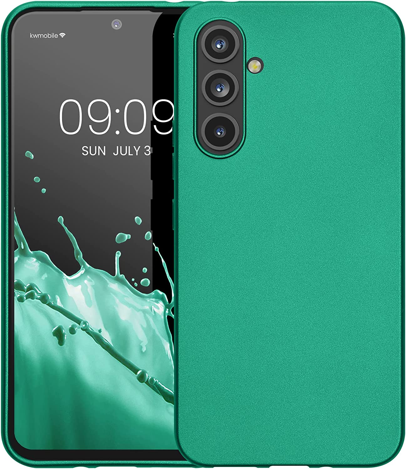 KW Samsung Galaxy A54 5G Θήκη Σιλικόνης TPU - Dark Metallic Green - 60797.170