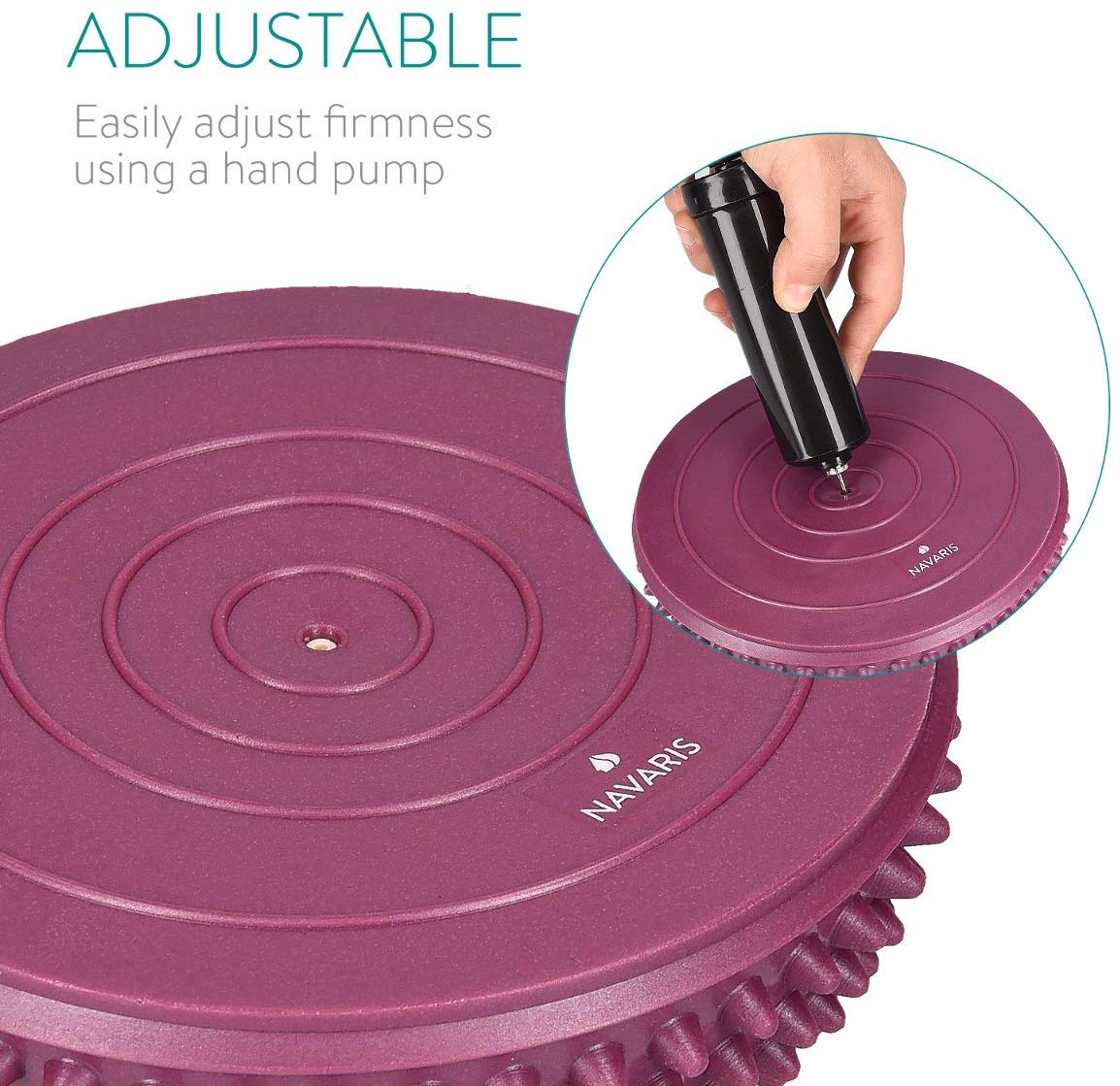 Navaris Balance Pods - Σετ με 2 Μπάλες Ισορροπίας - Bordeaux / Petrol - 44333.13.78