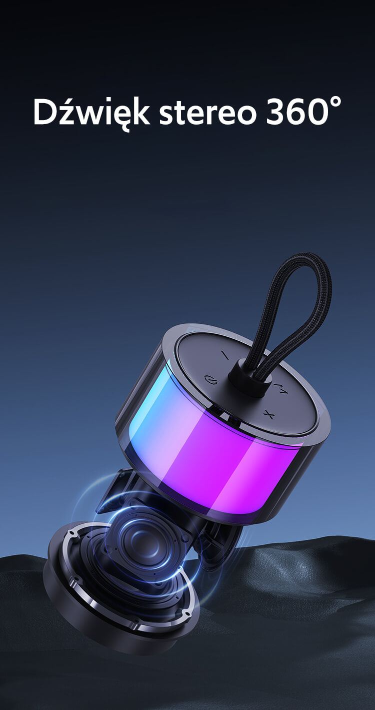 USAMS YIN Series - Φορητό Ηχείο Bluetooth 5.3 - Black