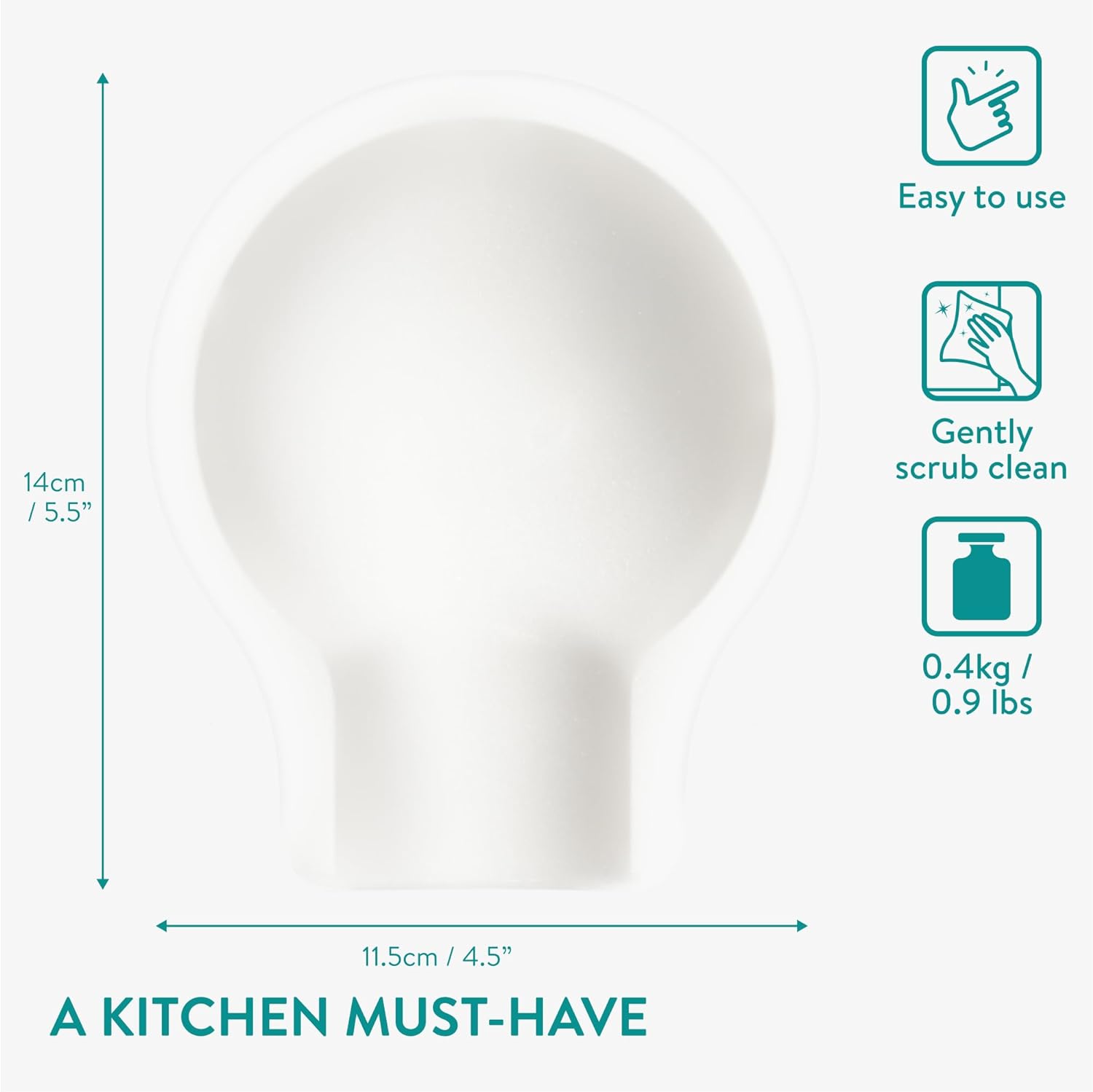 Navaris Σετ με 2 Μαρμάρινες Βάσεις Κουτάλας - Snow White - 61947.01