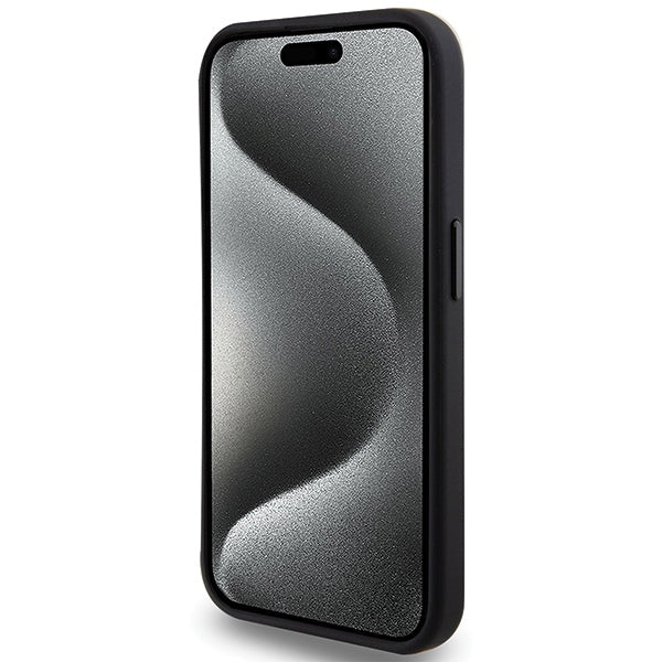Tumi iPhone 15 Pro Leather Ballistic Pattern MagSafe Θήκη από Γνήσιο Δέρμα με MagSafe - Black