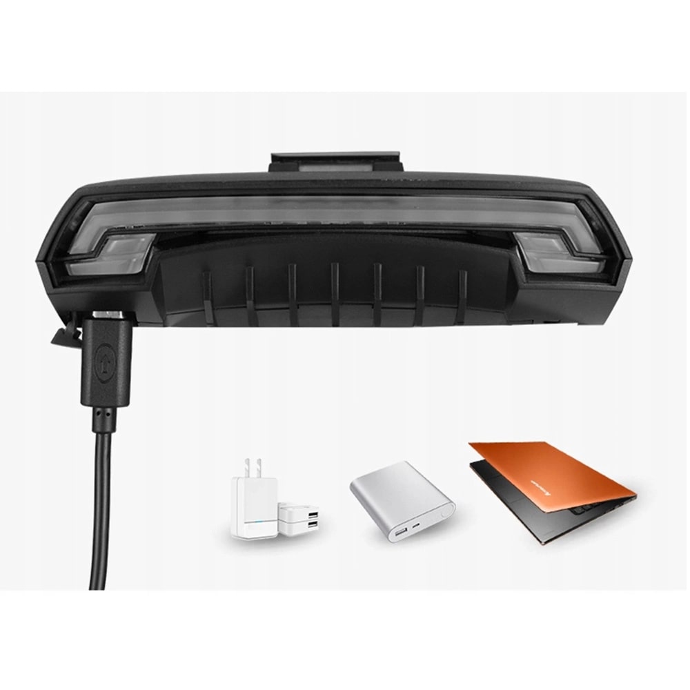 Rockbros LKWD-R1 Πίσω Φως Ποδηλάτου με Λέιζερ και Τηλεχειριστήριο - Black