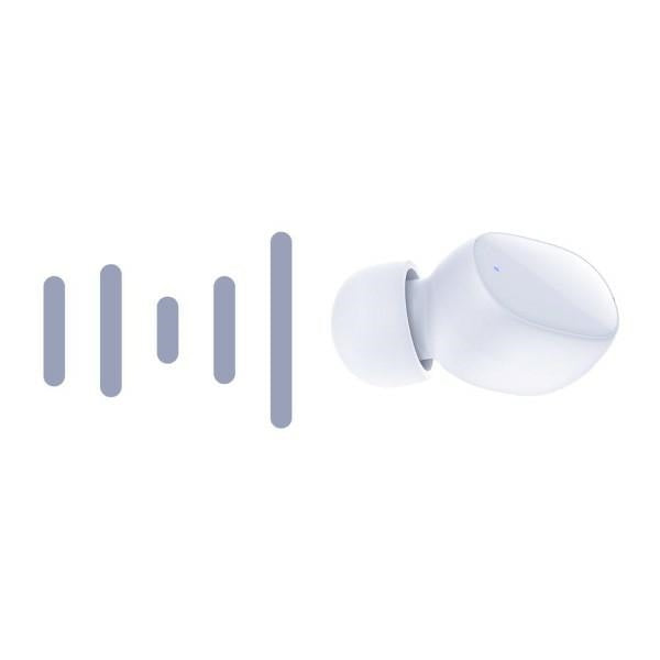 3MK FlowBuds - Bluetooth 5.3 - Ασύρματα ακουστικά για Κλήσεις / Μουσική - White