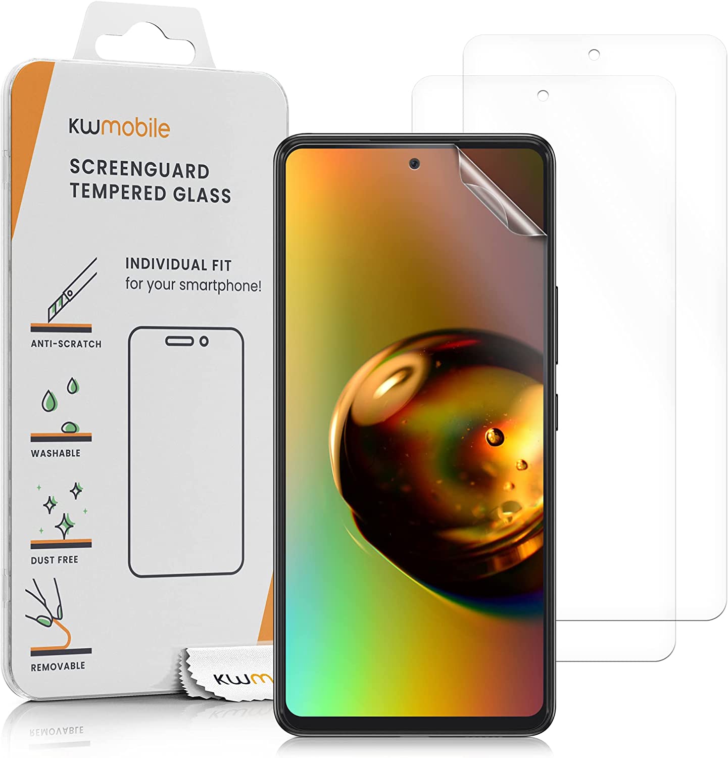 KW Samsung Galaxy A53 5G - 3 Μεμβράνες Προστασίας Οθόνης - Διάφανες - 57870.1