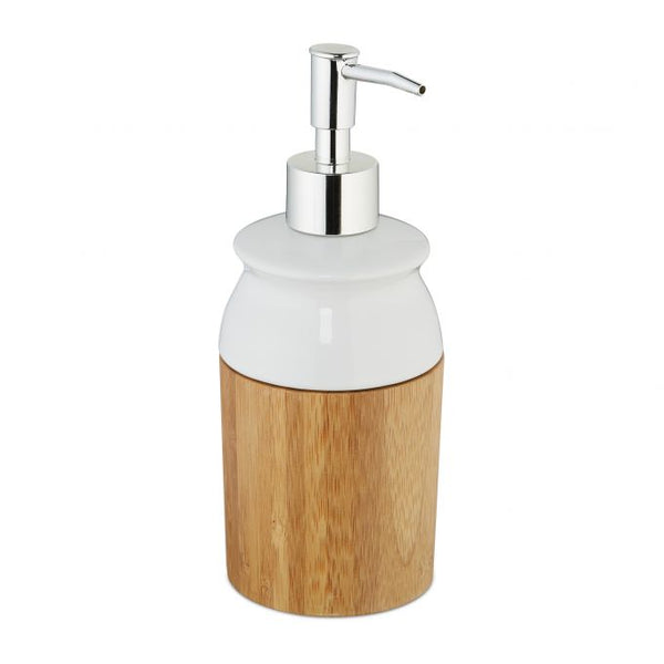Relaxdays Σαπουνοθήκη Dispenser - Natural - 4052025288129 - likebrands.gr