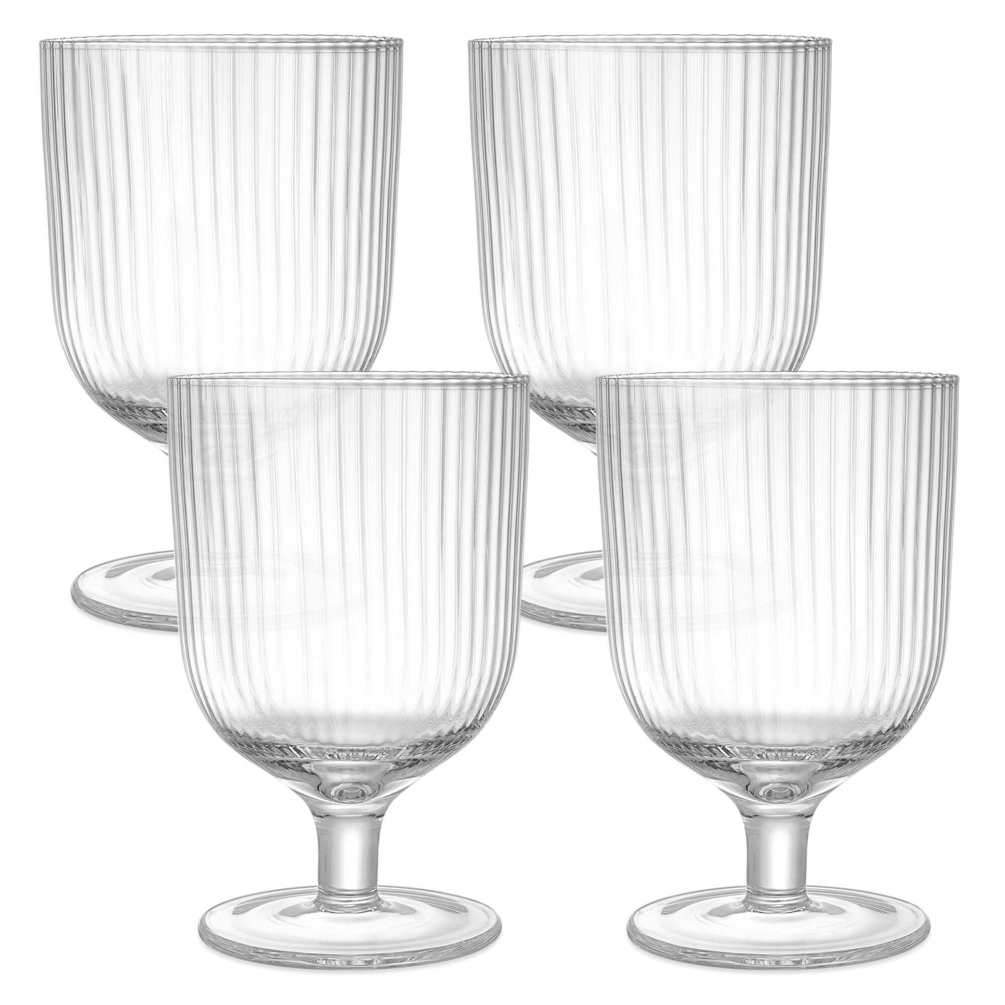 Navaris Σετ με 4 Γυάλινα Ποτήρια - 300 ml - Clear - 56886.01