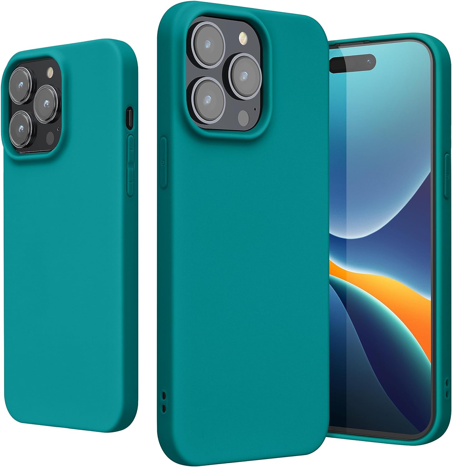 KW iPhone 15 Pro Λεπτή Θήκη Σιλικόνης TPU - Teal Matte - 61959.57
