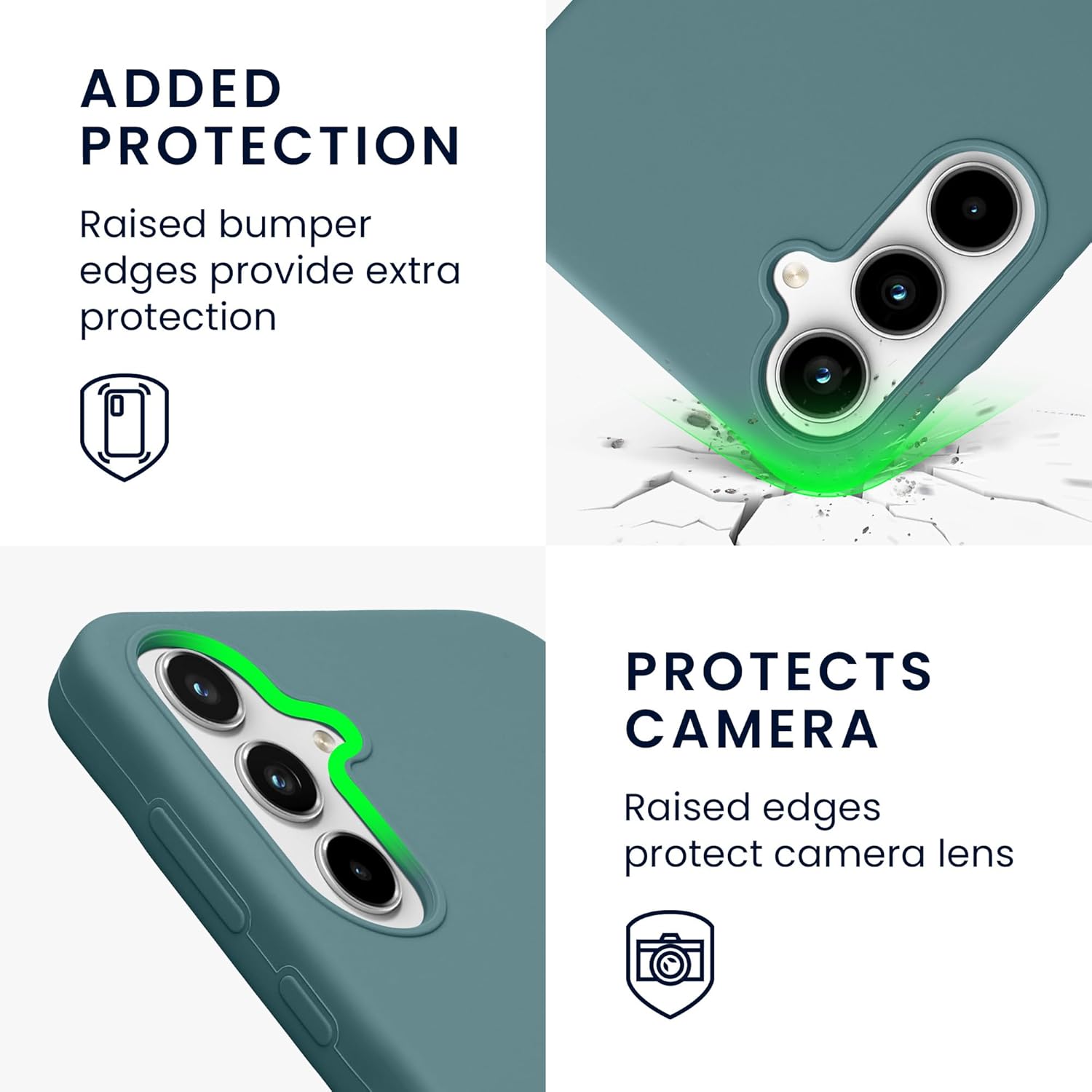 KW Samsung Galaxy A35 5G Θήκη Σιλικόνης Rubberized TPU - Arctic Night