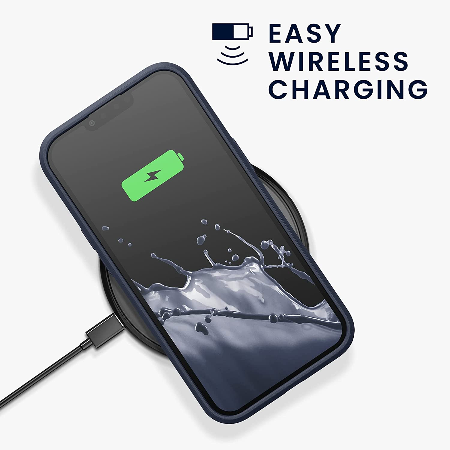 KW iPhone 13 Pro Shockproof Hybrid Σκληρή Θήκη με Πλαίσιο Σιλικόνης TPU - Dark Blue - 59199.17