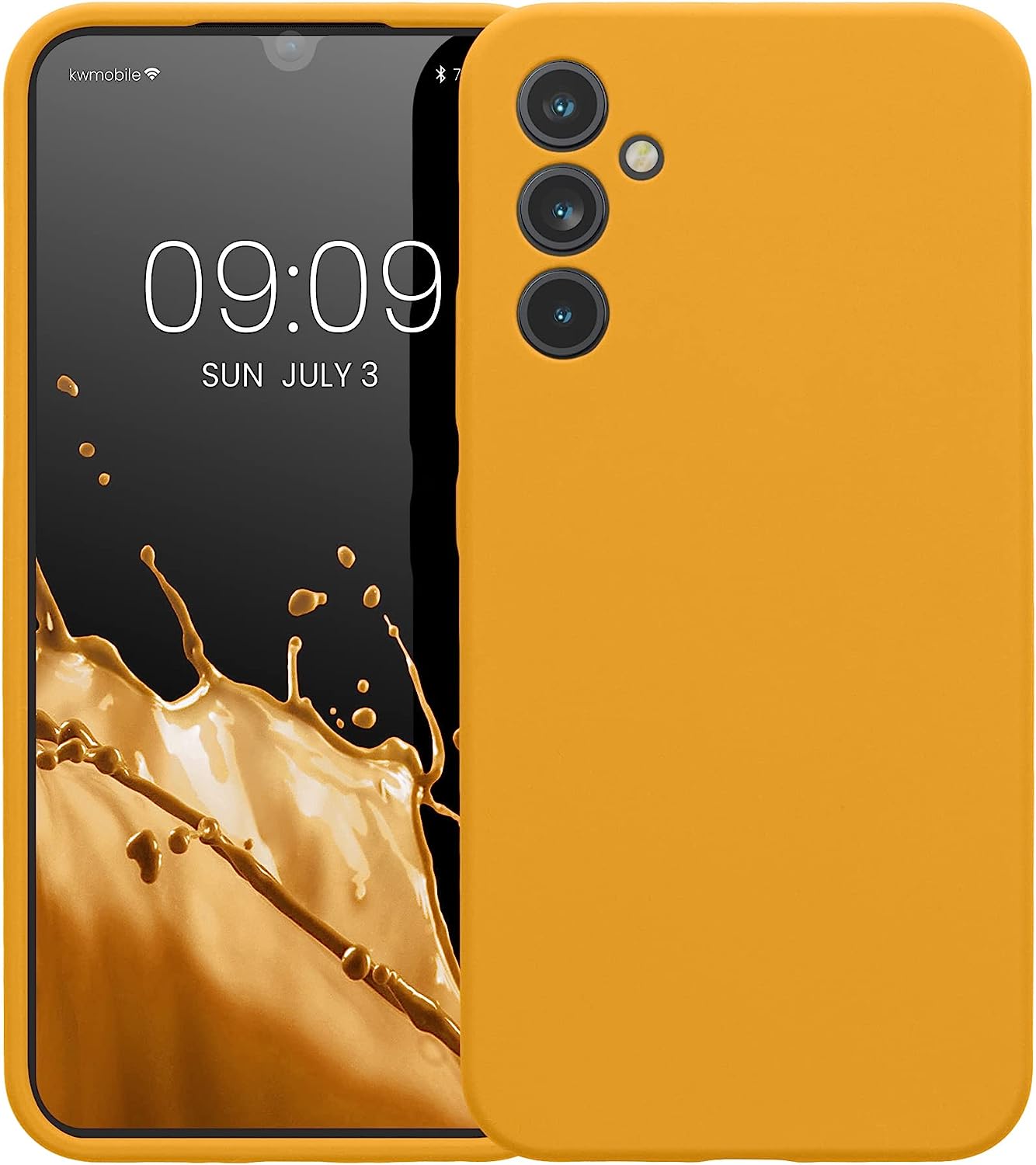 KW Samsung Galaxy A34 5G Θήκη Σιλικόνης Rubber TPU - Mango - 60807.191