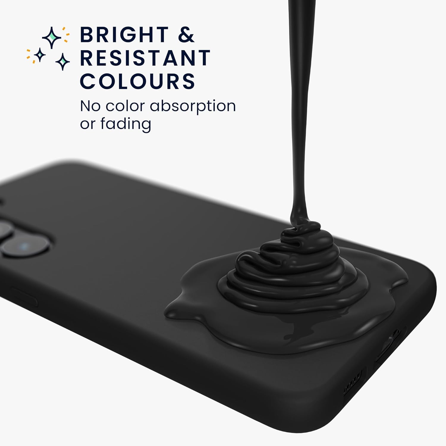 KW Samsung Galaxy A55 5G Θήκη Σιλικόνης Rubberized TPU - Black