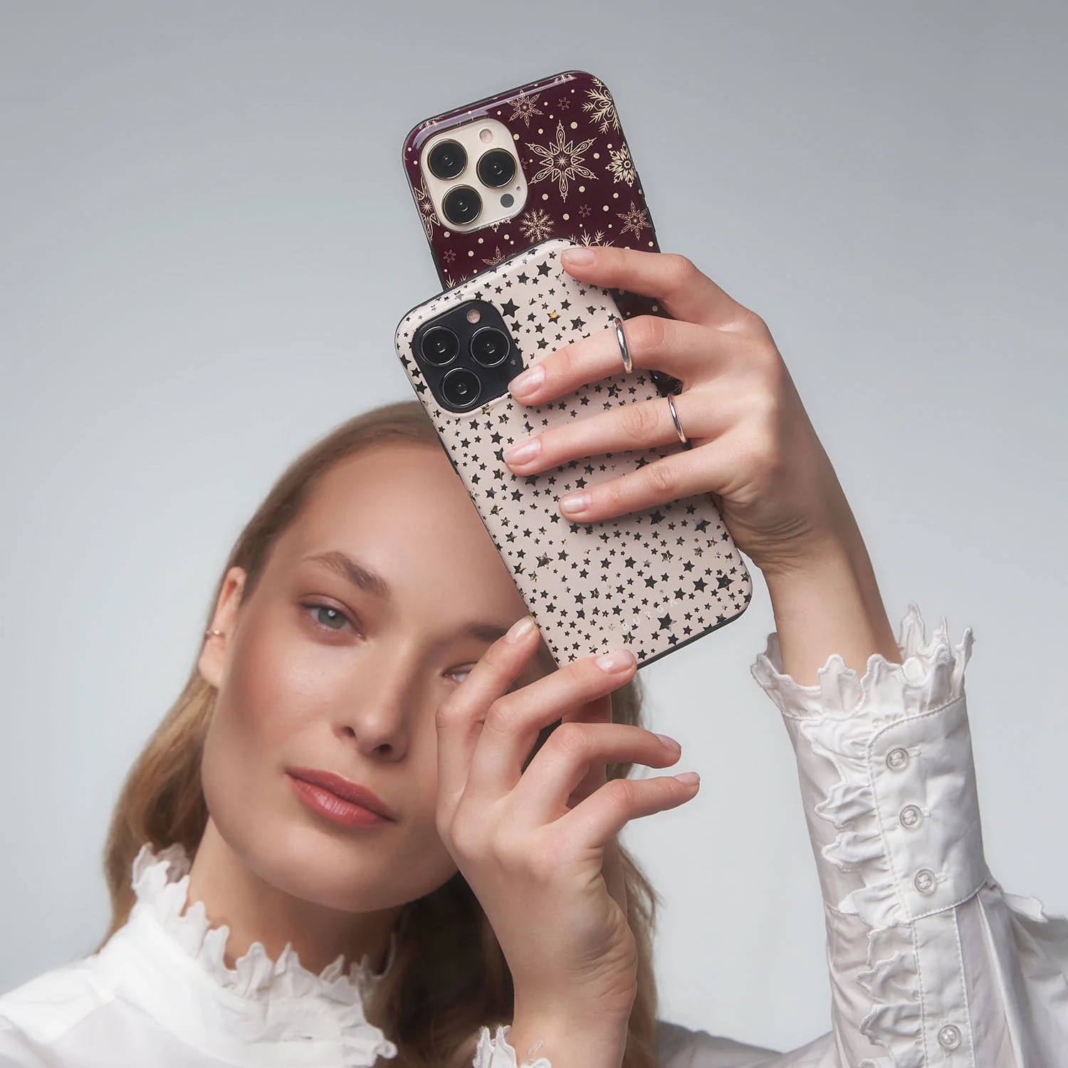 Burga iPhone 14 Plus Fashion Tough Σκληρή Θήκη - Sparkling Tiara