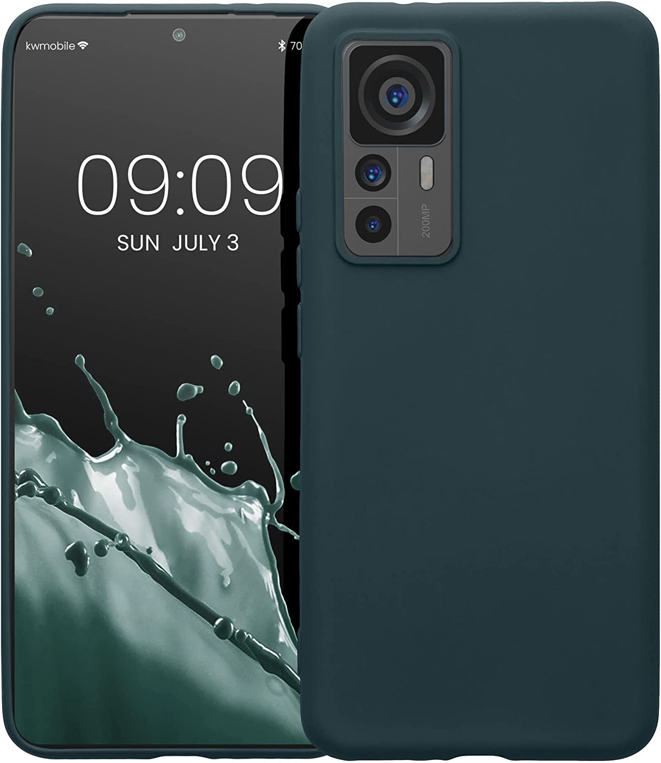 KW Xiaomi 12T / 12T Pro Θήκη Σιλικόνης Rubberized TPU - Dark Slate - 60213.202