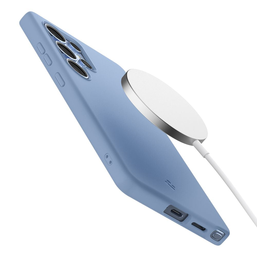 Spigen Samsung Galaxy S25 Ultra - Silicone Fit Mag Θήκη Σιλικόνης με MagSafe - Sapphire Blue