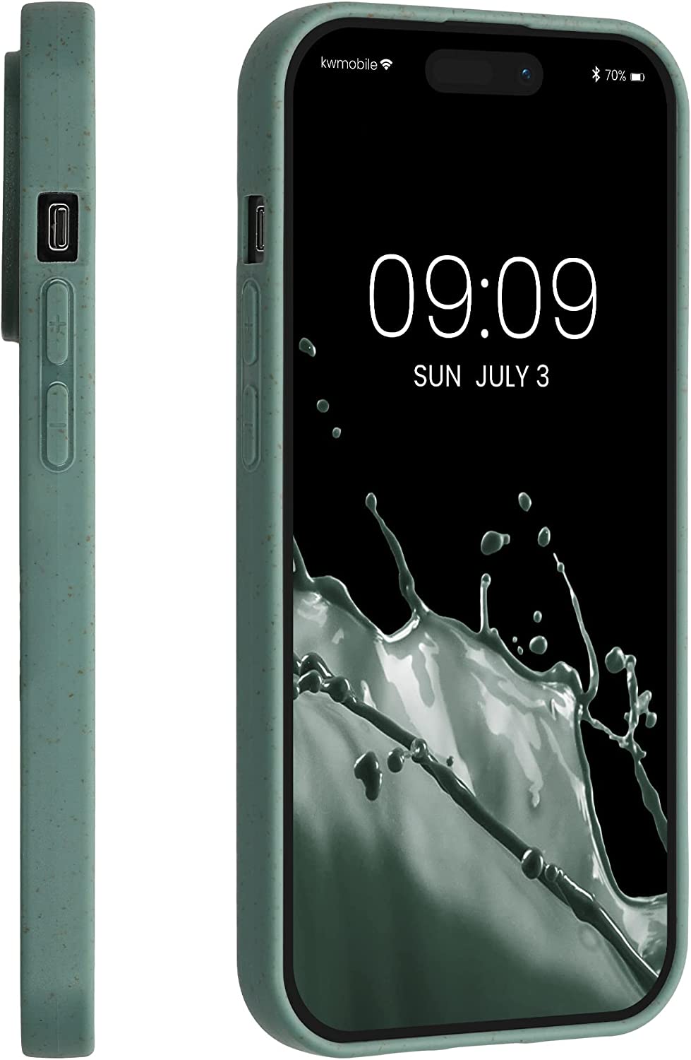 Kalibri iPhone 14 Pro Θήκη Σιλικόνης TPU με Ανακυκλώσιμο και Βιοδιασπώμενο Υλικό - Forest Green - 59219.166