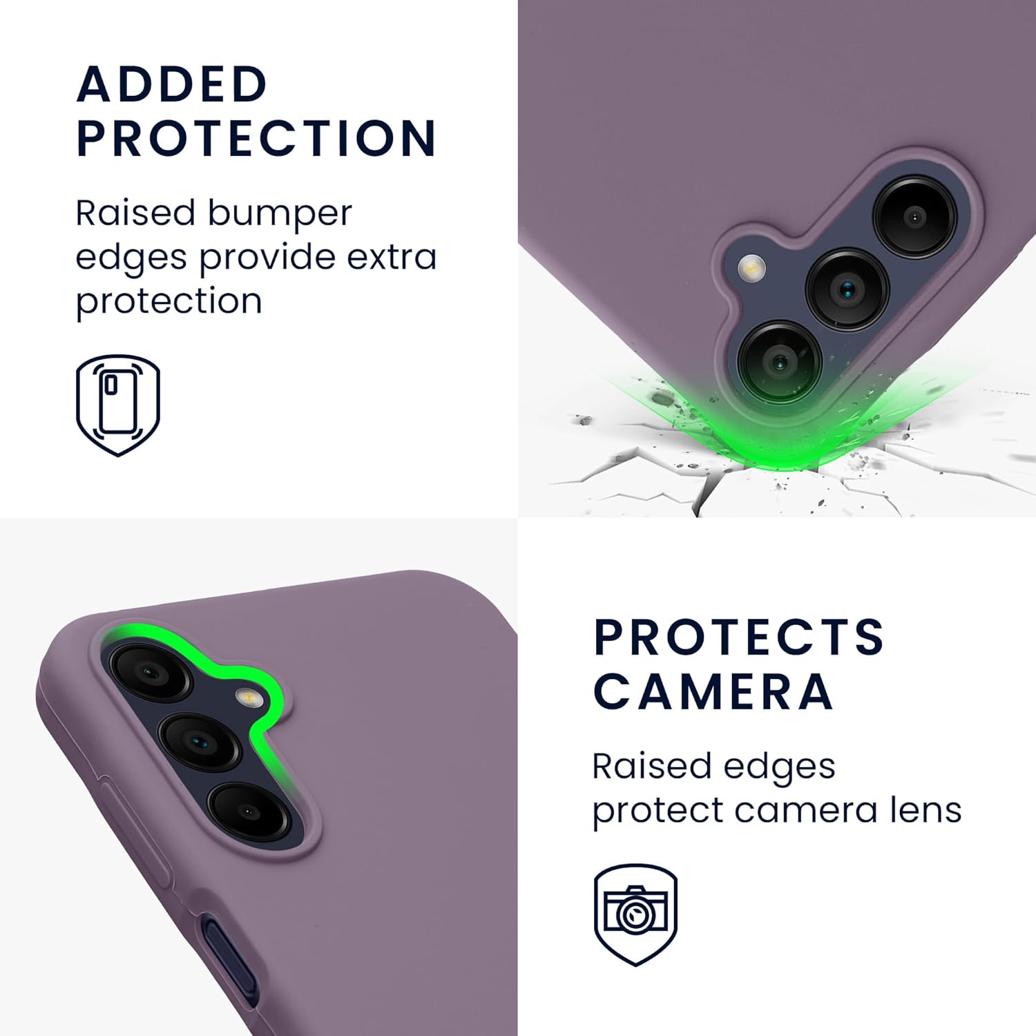 KW Samsung Galaxy A15 4G / A15 5G Θήκη Σιλικόνης Rubberized TPU - Light Iris