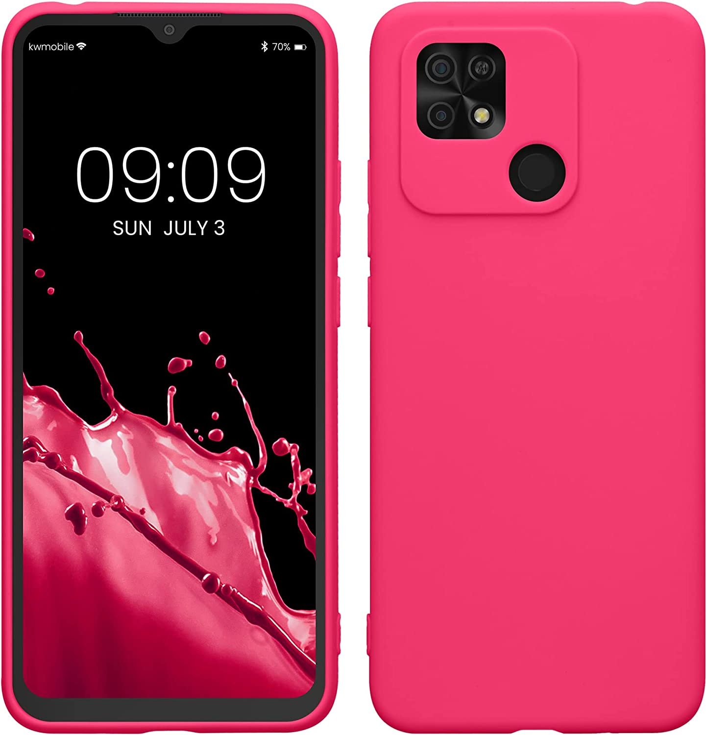 KW Xiaomi Xiaomi Redmi 10C Θήκη Σιλικόνης TPU - Neon Pink - 59231.77