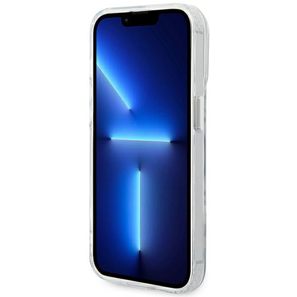 Karl Lagerfeld iPhone 14 Pro Max - Karl and Choupette Aluminium Magsafe Σκληρή Θήκη με Πλαίσιο Σιλικόνης και MagSafe - Διάφανη - KLHMP14XHKCT