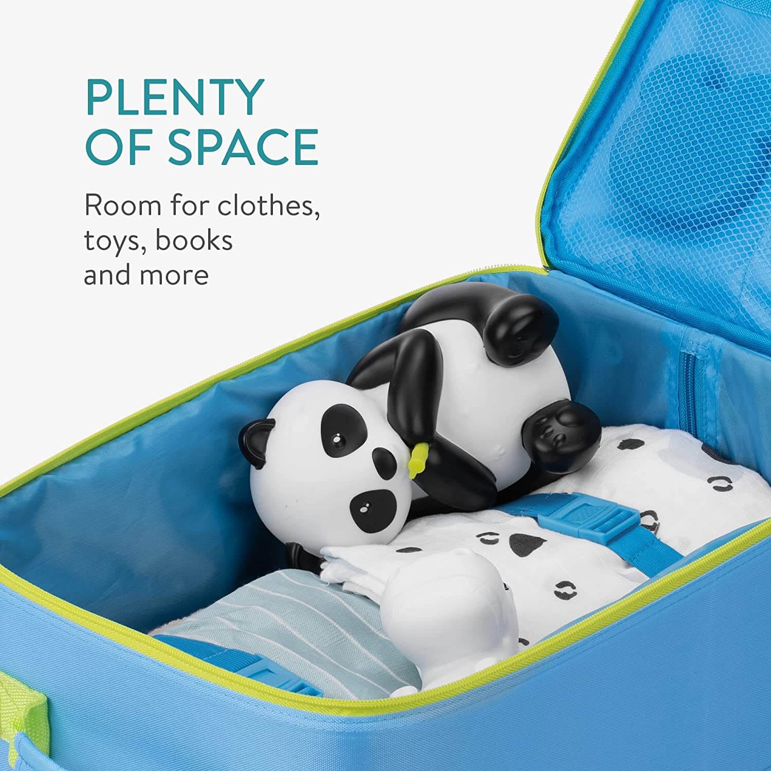 Navaris Παιδική Βαλίτσα με 2 Ροδάκια - Design Jungle - Blue - 59464.01