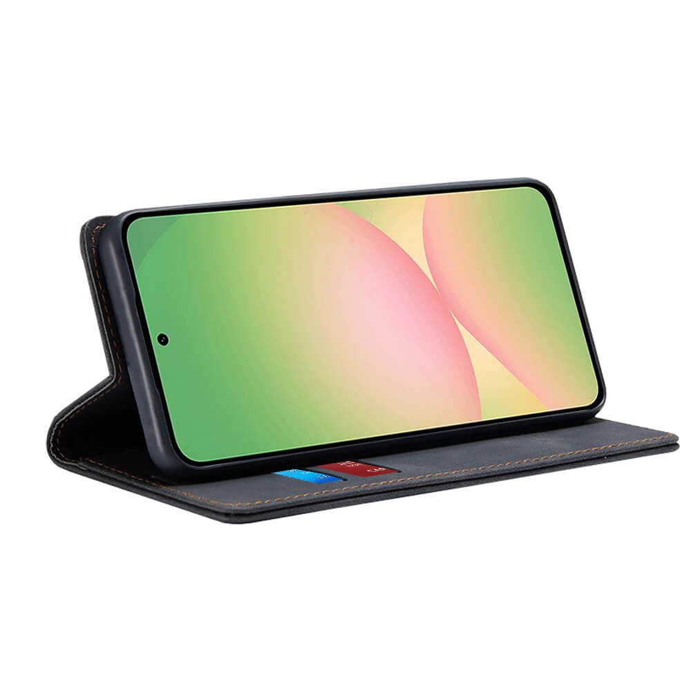 Techsuit Samsung Galaxy A56 5G - Confy Cover - Θήκη Πορτοφόλι από Δερματίνη με Stand - Black