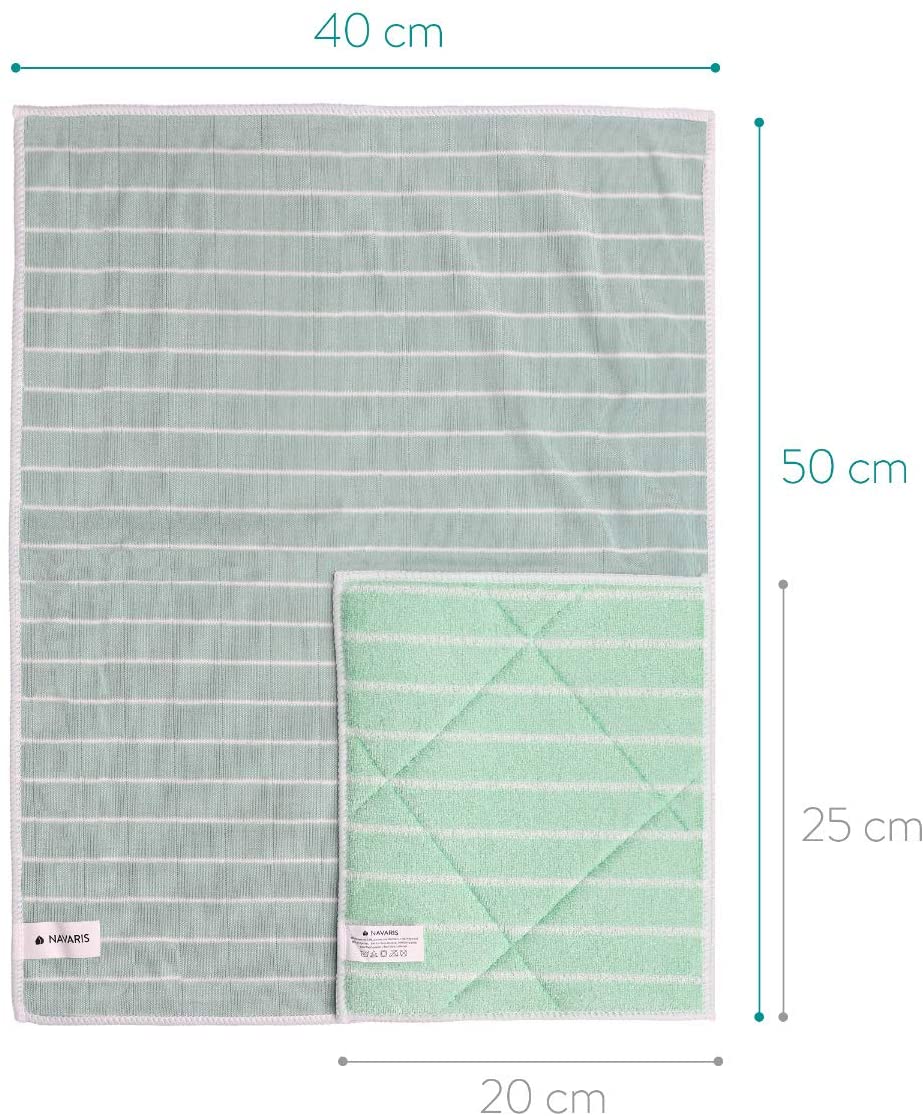 Navaris Σετ με 5 Πετσέτες Καθαρισμού και Γυαλίσματος - Green - 51036.05