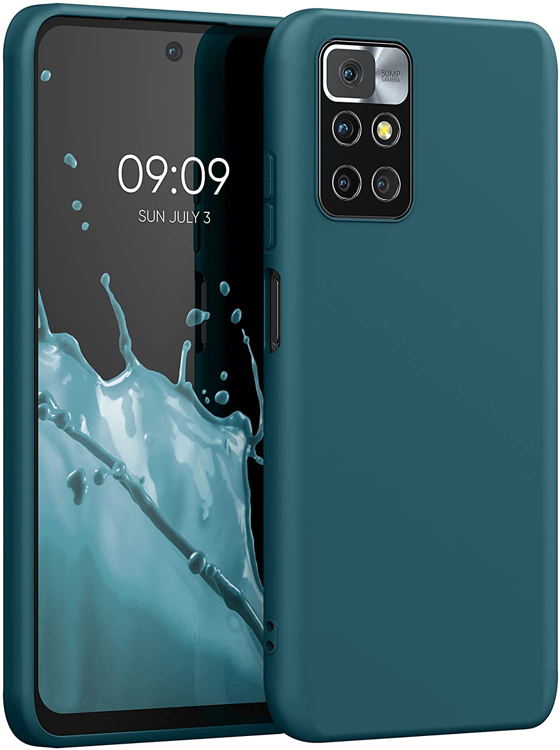 KW Xiaomi Redmi 10 Θήκη Σιλικόνης TPU - Matte Petrol - 56147.57