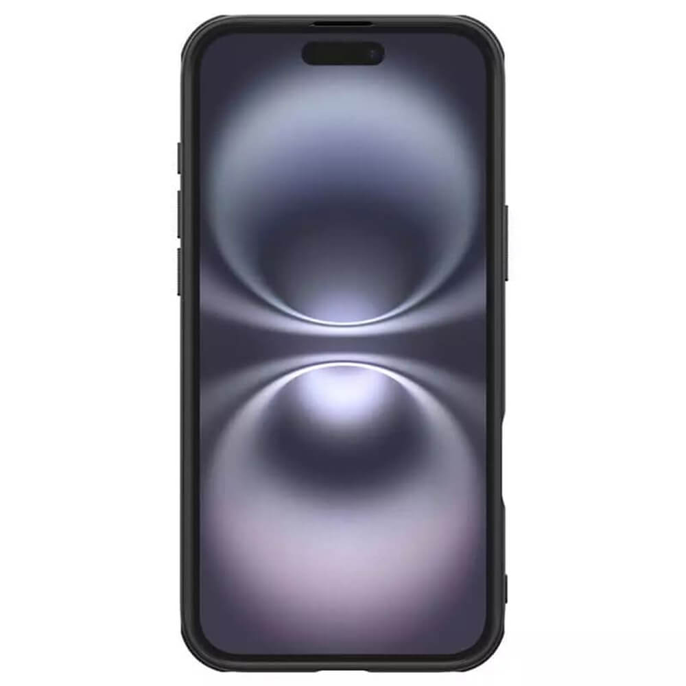 Nillkin iPhone 16 Plus Super Frosted Shield Pro Σκληρή Θήκη με Πλαίσιο Σιλικόνης - Black