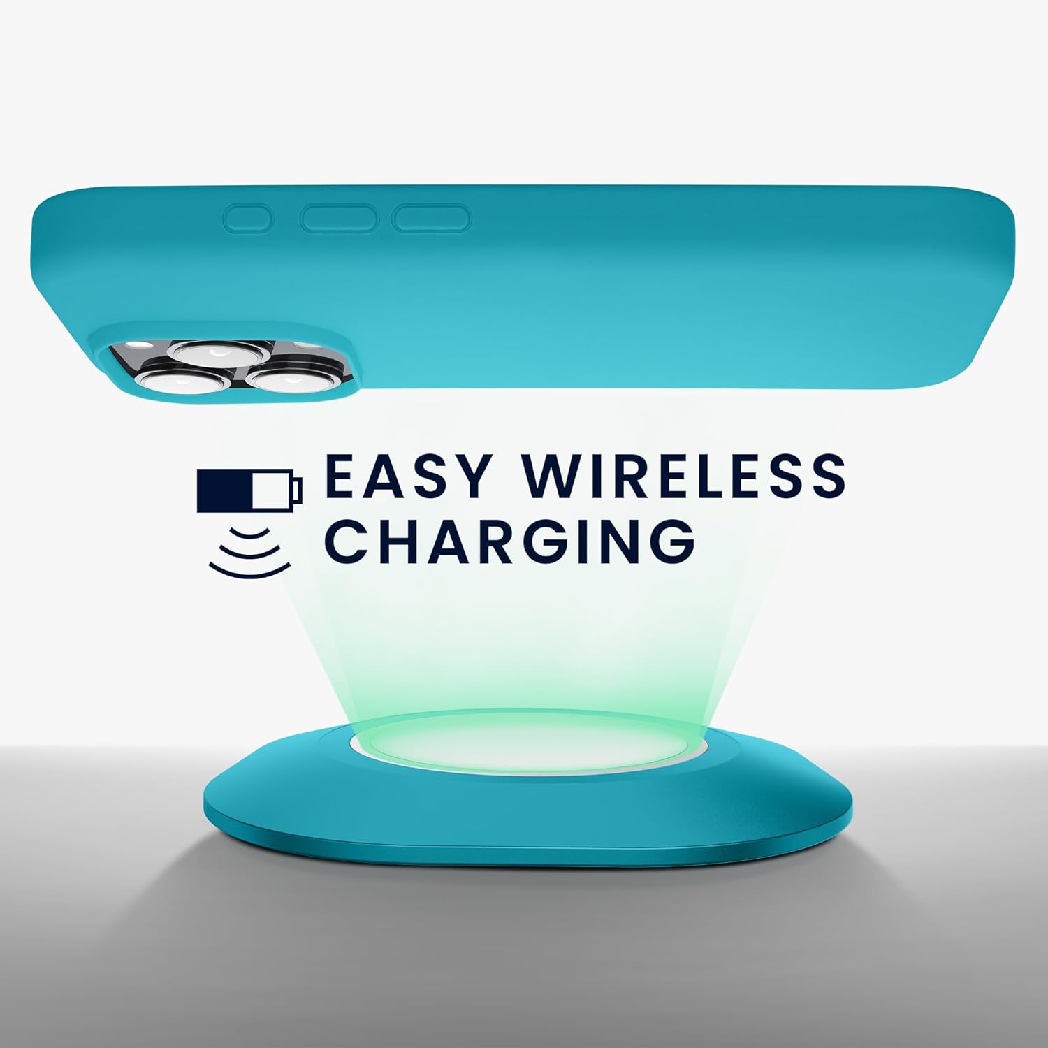 KW iPhone 16 Pro Max Θήκη Σιλικόνης Rubberized TPU - Cool Glacier