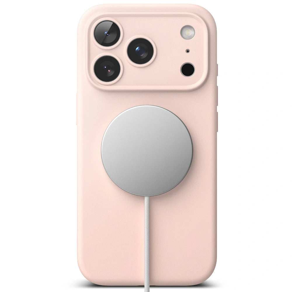 Ringke iPhone 17 Pro Max - Silicone Magnetic MagSafe - Θήκη Σιλικόνης με MagSafe - Pink Sand