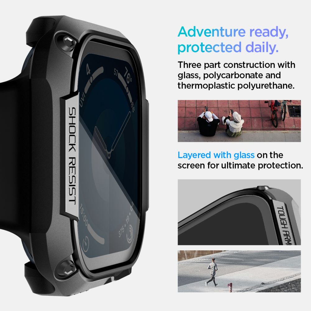 Spigen Θήκη Apple Watch 10/11 - 46mm Tough Armor - Black