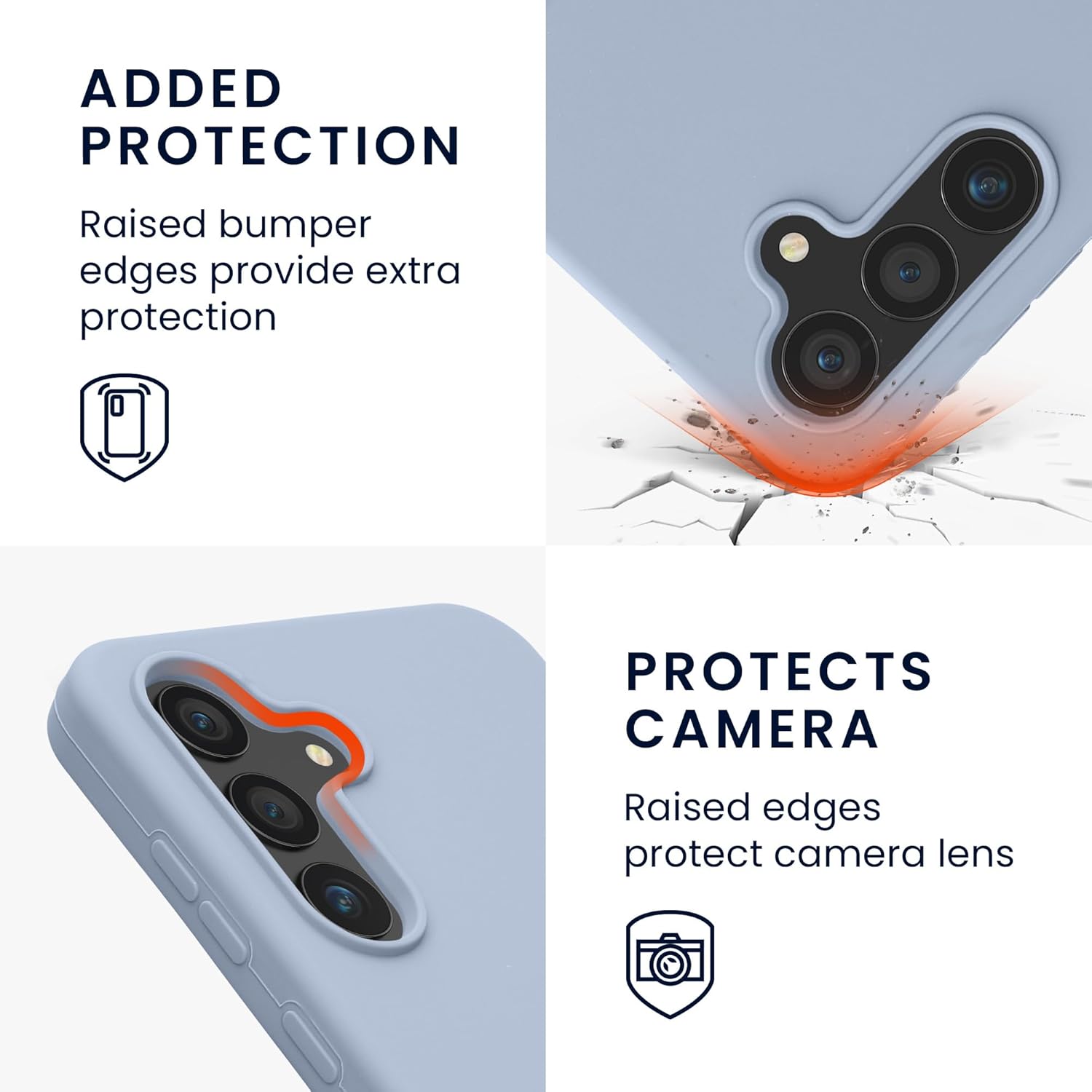 KW Samsung Galaxy S24 FE Θήκη Σιλικόνης Rubberized TPU - Light Blue Matte