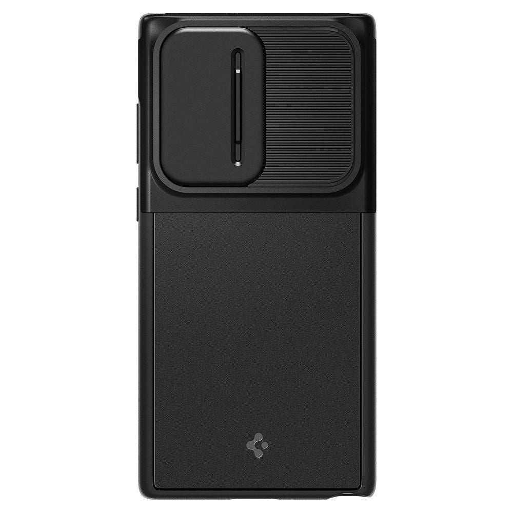 Spigen Samsung Galaxy S22 Ultra Optik Armor Θήκη Σιλικόνης με Κάλυμμα για την Κάμερα - Black