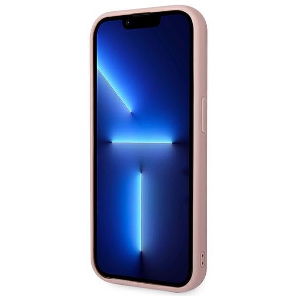 Karl Lagerfeld iPhone 14 Pro Max - 3D Monogram Σκληρή Θήκη με Πλαίσιο Σιλικόνης - Pink - KLHCP14XRUPKLPP