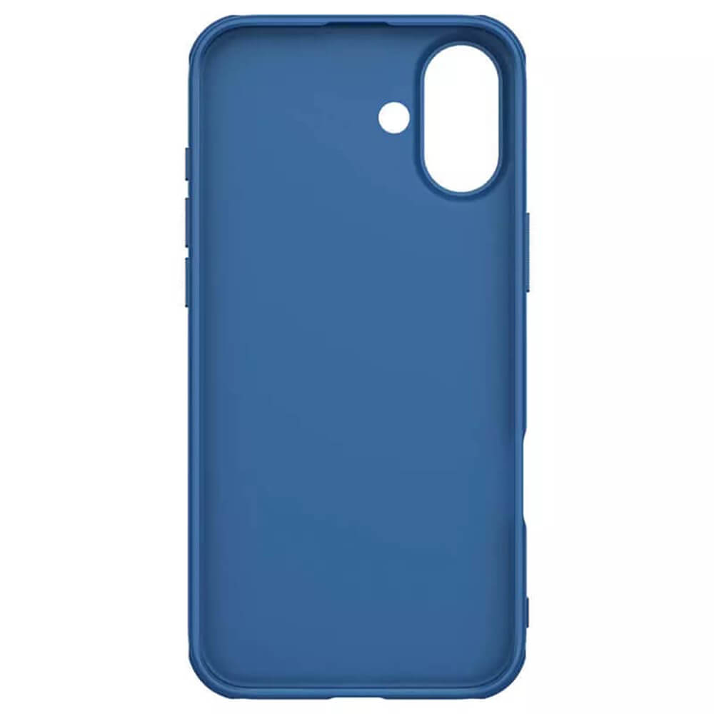 Nillkin iPhone 16 Super Frosted Shield Pro Σκληρή Θήκη με Πλαίσιο Σιλικόνης - Blue