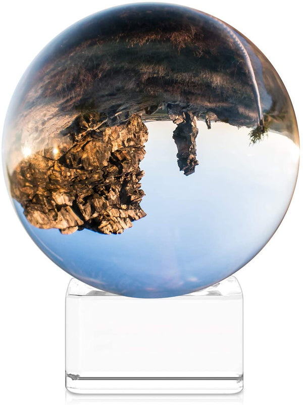 Navaris Glass Photo Ball Κρυστάλλινη Σφαίρα - 80mm - Clear - 42864
