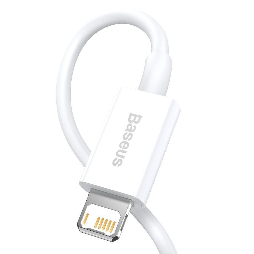 Baseus Superior Series Cable Lightning 2.4A - Καλώδιο Δεδομένων και Φόρτισης Lightning 1M - White - CALYS-A02