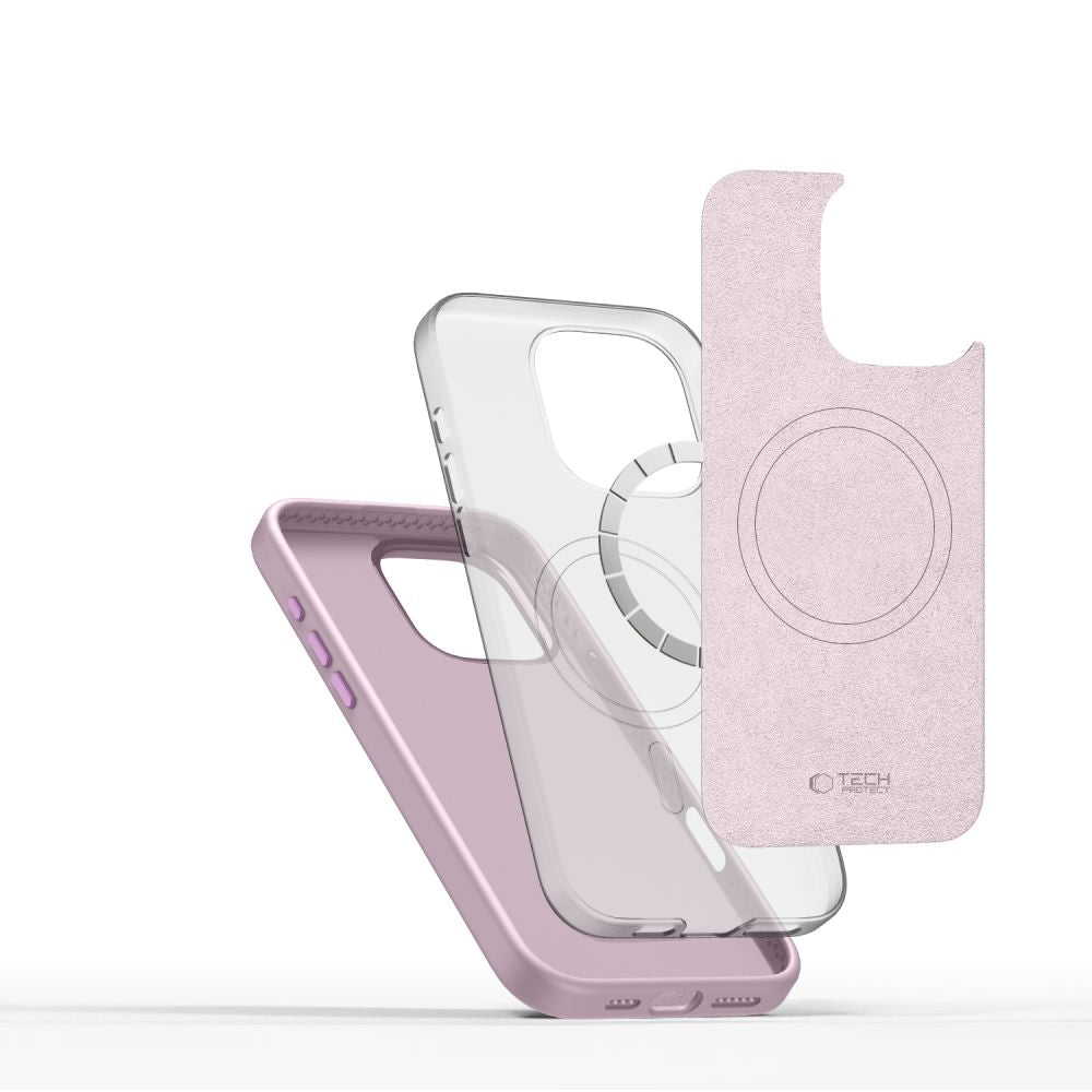 Tech-Protect iPhone 16 Pro Max Silicone Pure Θήκη Σιλικόνης TPU με MagSafe - Pink Pearl