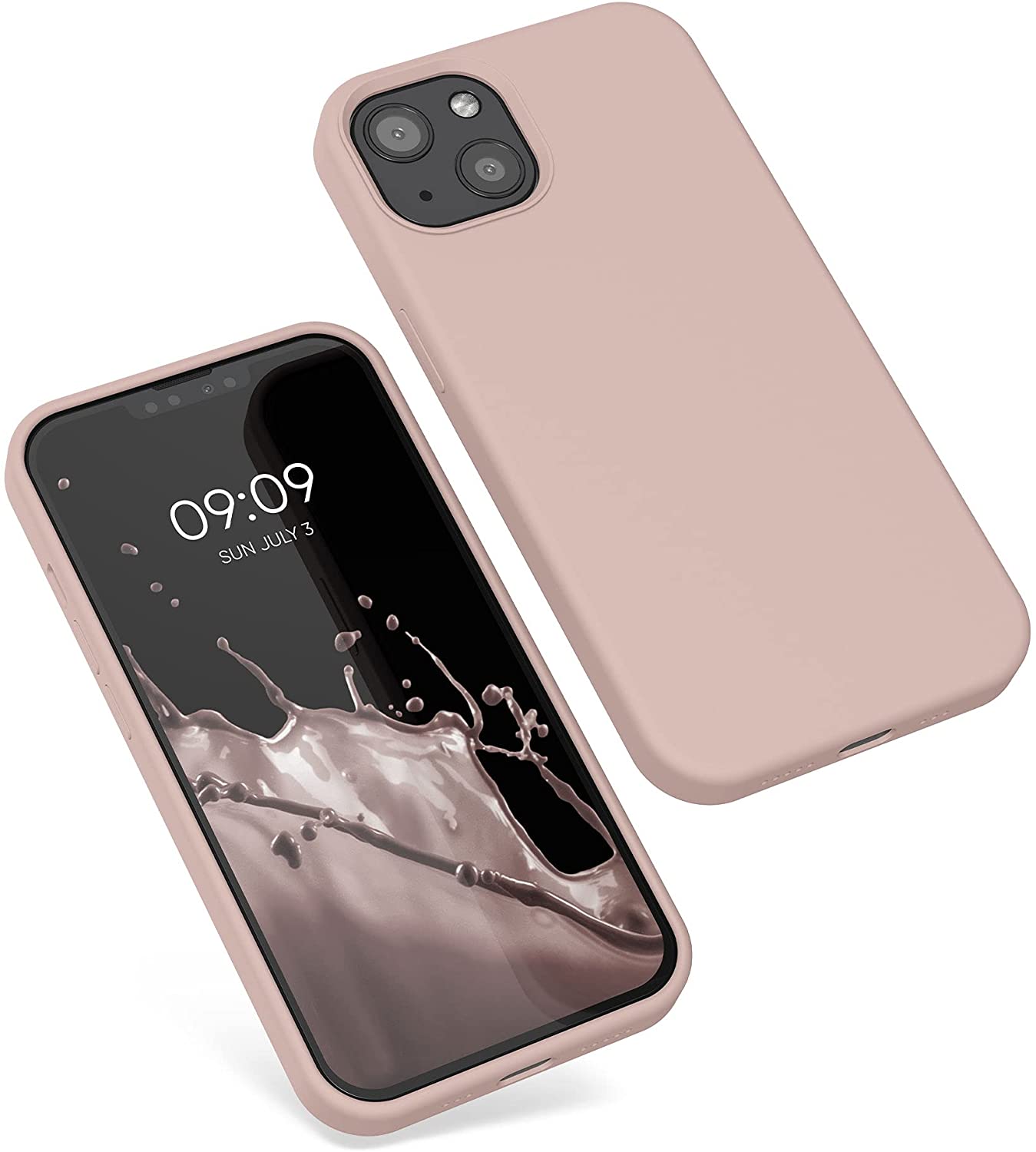 KW iPhone 13 Θήκη Σιλικόνης Rubberized TPU - Dusty Pink - 55878.10